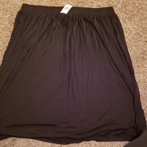 Casual black Jersey midi skirt. Torrid size 2X